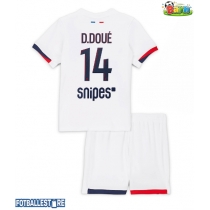 Paris Saint-Germain Desire Doue #14 Bortedraktsett Barn 2025-26 Kortermet (+ Korte bukser)